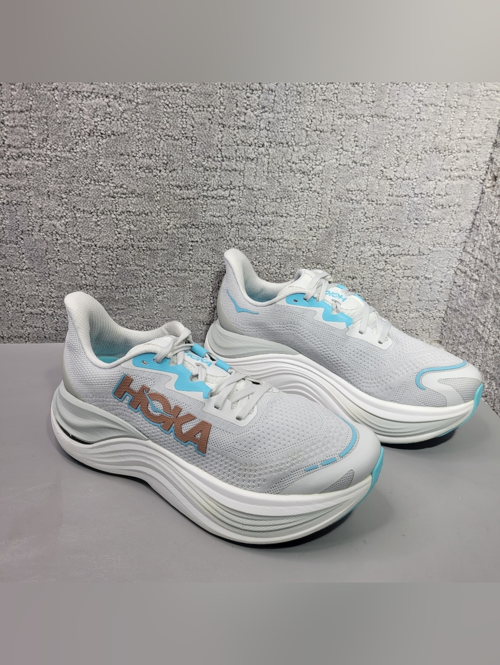 Hoka One Skyward X Women's Size US 9B Cosmic Grey/Rose Gold Athletic Sneakers. - Picture 10 of 12